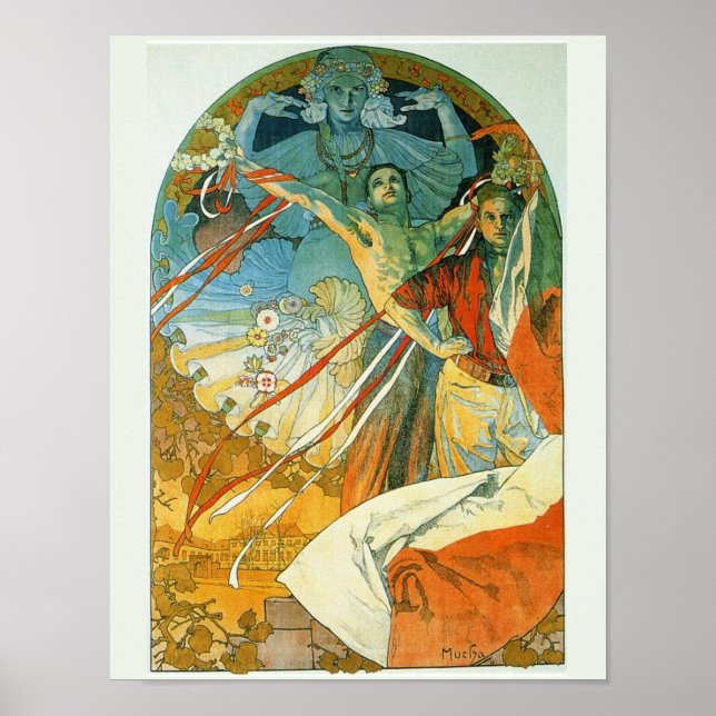 Alfons M. Mucha Poster (Vorne)