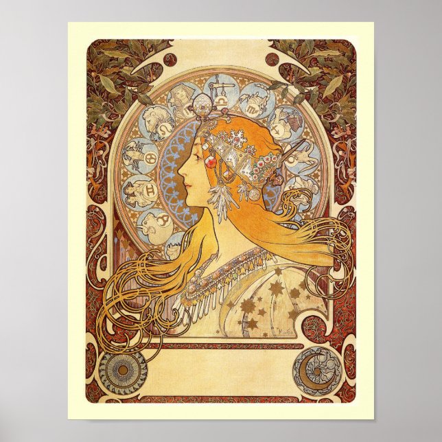 Alfons M. Mucha Poster (Vorne)