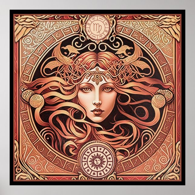 Alfons Maria Mucha ~ Art Nouveau 1 300 Alfons Poster (Vorne)