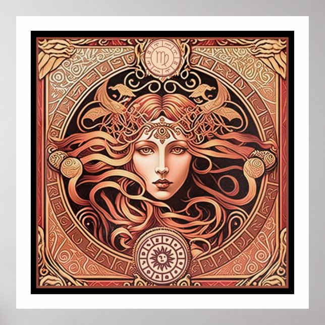 Alfons Maria Mucha ~ Art Nouveau 1 300 Poster (Vorne)