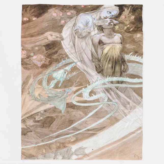 Alfons Mucha 1899 Le Pater Fleecedecke (Vorderseite)