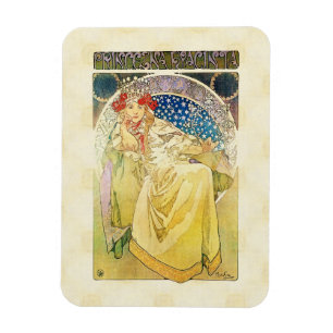 Alfons Mucha 1911 Prinzessin Hyacinta Magnet
