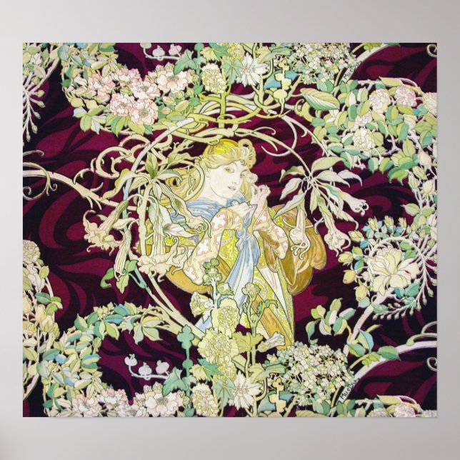 Alfons Mucha - Art Nouveau Poster (Vorne)