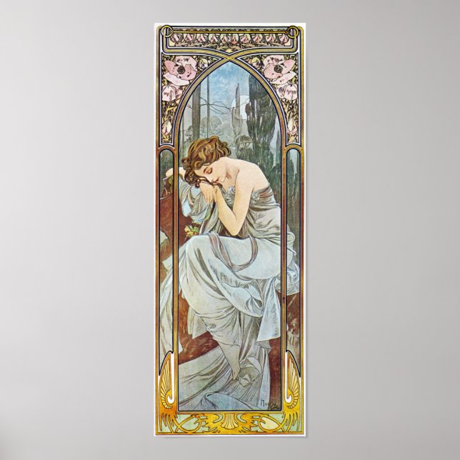 Alfons Mucha - Art Nouveau Poster (Vorne)