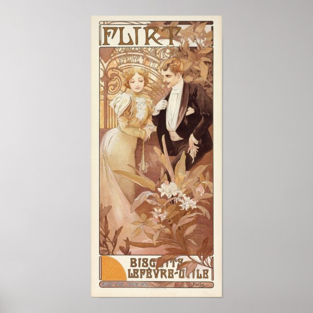 Alfons Mucha - Art Nouveau Poster (Vorne)