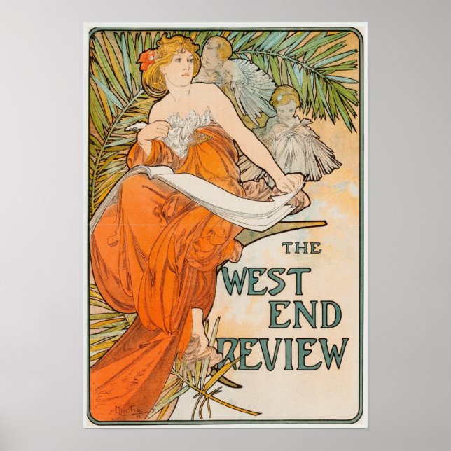 Alfons Mucha - Art Nouveau Poster (Vorne)