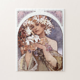 Alfons Mucha: Blume Puzzle