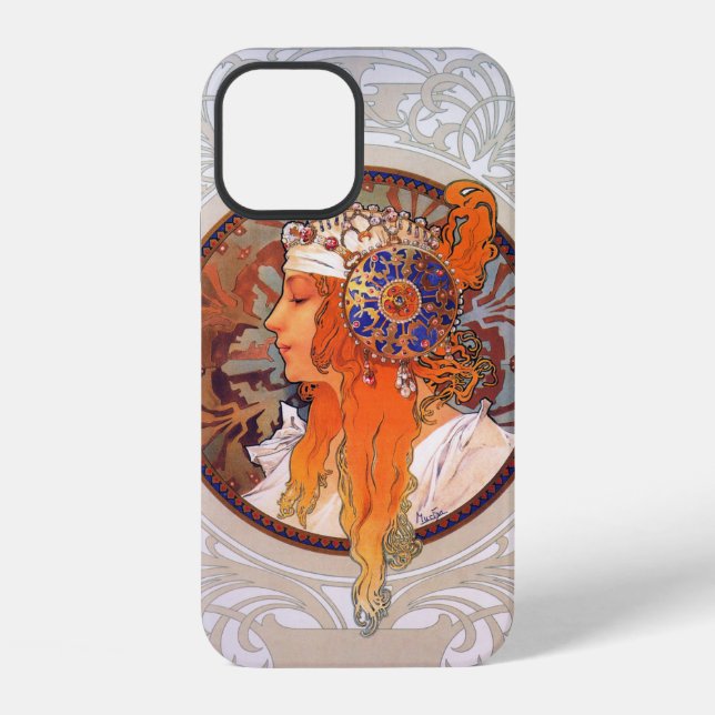 Alfons Mucha iPhone Hülle (Rückseite)