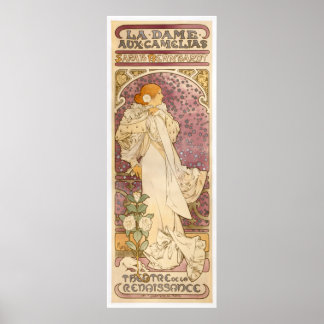 Alfons Mucha La Dame aux Camlias Sarah Bernhardt Poster