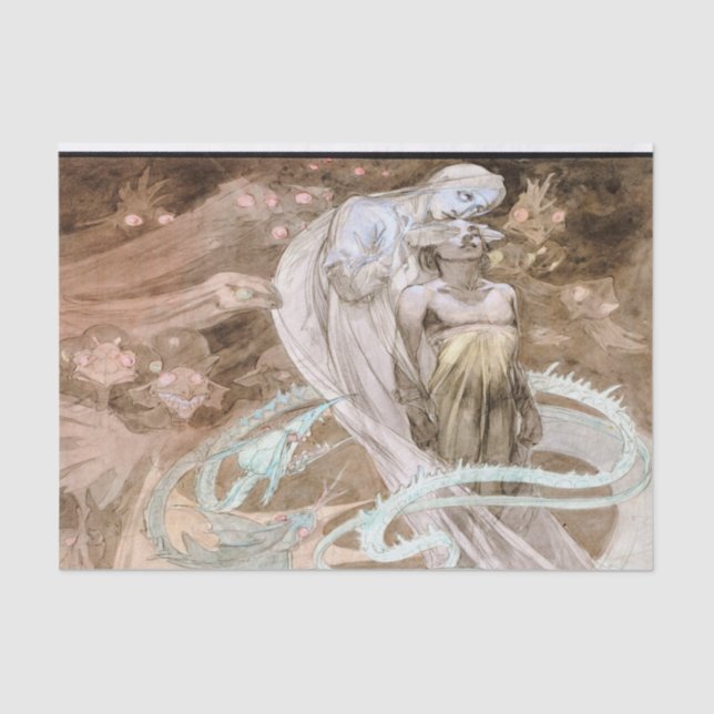 Alfons Mucha Le 1899 Pater Seidenpapier (Vorderseite)