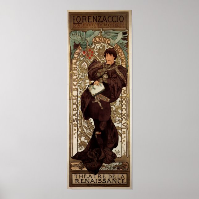 Alfons Mucha Lorenzaccio Poster (Vorne)