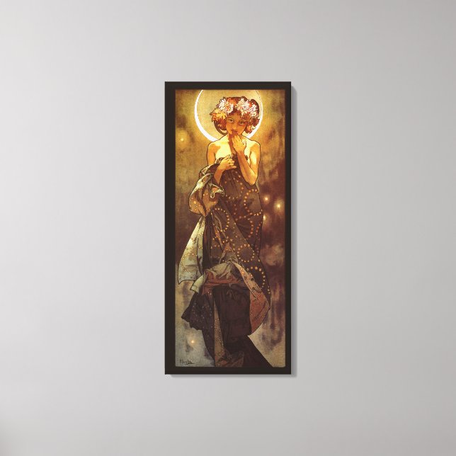 Alfons Mucha: Luna Leinwanddruck (Vorderseite)