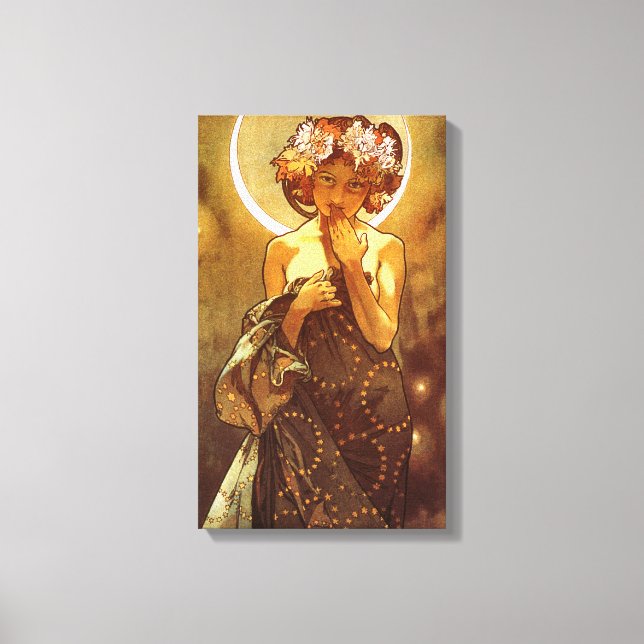 Alfons Mucha: Luna Leinwanddruck (Vorderseite)