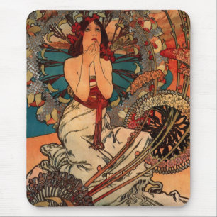Alfons Mucha Monaco Mousepad