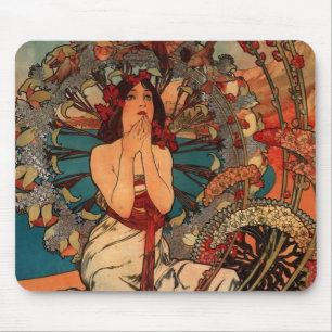 Alfons Mucha Monaco Mousepad