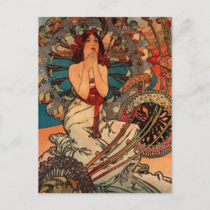 Alfons Mucha Monaco Postkarte