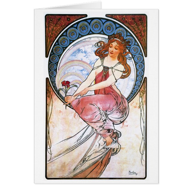 Alfons Mucha: Muse der Malerei (Vorne)