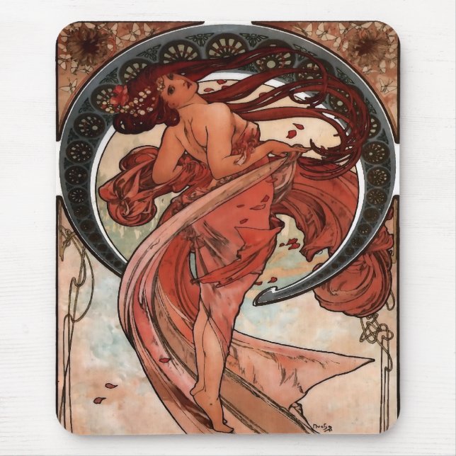 Alfons Mucha-Tanz Mousepad (Vorne)