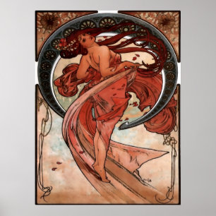 Alfons Mucha-Tanz Poster