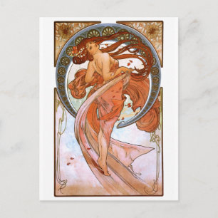 Alfons Mucha: Tanz Postkarte