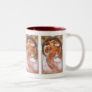 Alfons Mucha: Tanz Zweifarbige Tasse