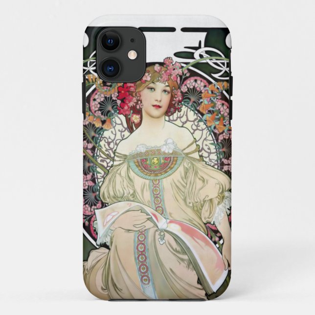 Alfons Mucha-Träumerei 1897 Case-Mate iPhone Hülle (Rückseite)