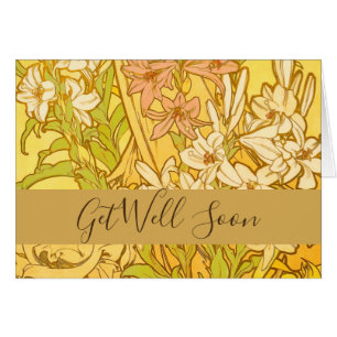 Alfonse Mucha Art Nouveau Lilien Blume