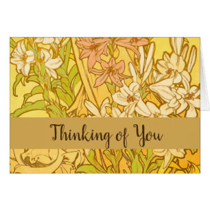 Alfonse Mucha Art Nouveau Lilien Blume