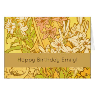 Alfonse Mucha Art Nouveau Lilien Blume