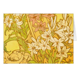 Alfonse Mucha Art Nouveau Lilienblumen