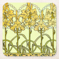Alfonse Mucha Art Nouveau Lily Floral Pattern