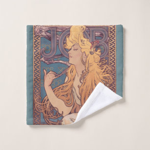 Alfonse Mucha Job Art Nouveau Frau Badhandtuch Set