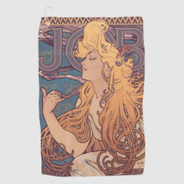 Alfonse Mucha Job Art Nouveau Frau Golfhandtuch