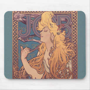 Alfonse Mucha Job Art Nouveau Frau Mousepad