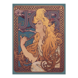 Alfonse Mucha Job Art Nouveau Frau Poster