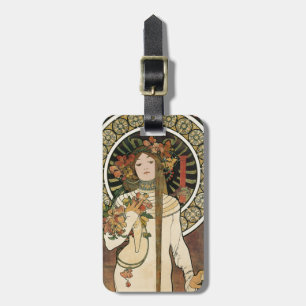 Alfonse Mucha Trappistine Nouveau Gepäckanhänger
