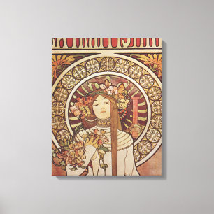 Alfonse Mucha Trappistine Nouveau Leinwanddruck