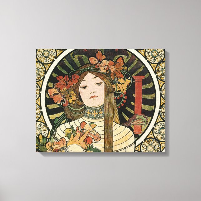 Alfonse Mucha Trappistine Nouveau Leinwanddruck (Vorderseite)