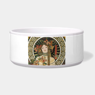 Alfonse Mucha Trappistine Nouveau Vintage Poster Napf