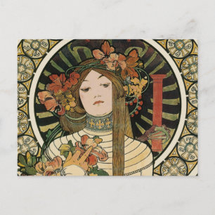 Alfonse Mucha Trappistine Nouveau Vintage Poster Postkarte