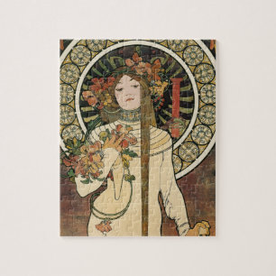 Alfonse Mucha Trappistine Nouveau Vintage Poster Puzzle