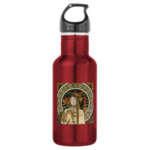 Alfonse Mucha Trappistine Nouveau Vintage Poster Trinkflasche