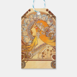 Alfonse Mucha Zodiac Art Nouveau Woman Geschenkanhänger