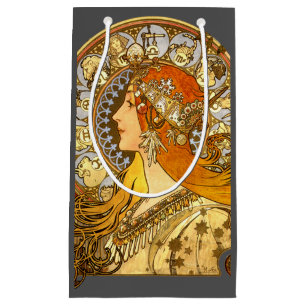Alfonse Mucha Zodiac Art Nouveau Woman Kleine Geschenktüte