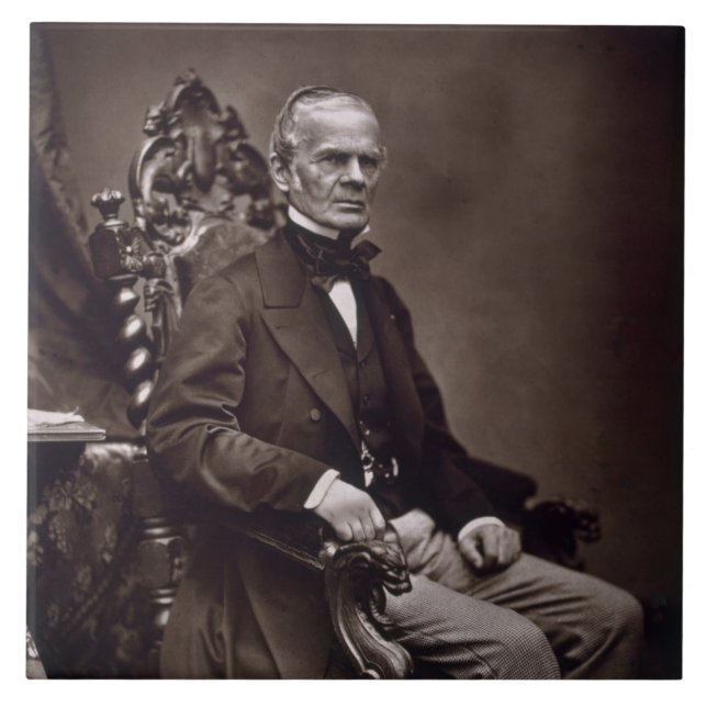 Alfred Auguste Cuvillier-Liliengeschmückt Fliese (Vorderseite)