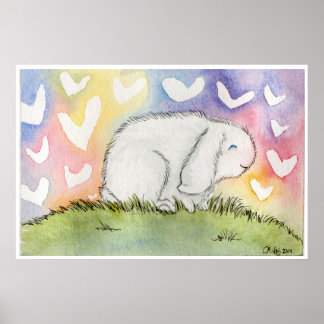 Alfred Bunny mit Liebe Poster