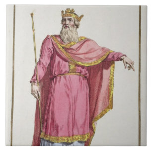 Alfred das große (849-99) von 'Receuil DES Estamp Fliese