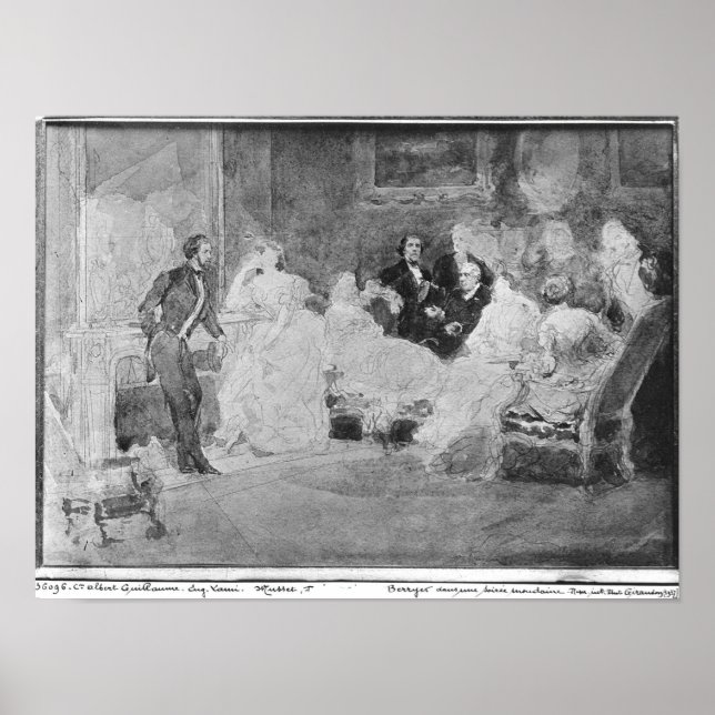 Alfred de Musset Eugene Delacroix Poster (Vorne)