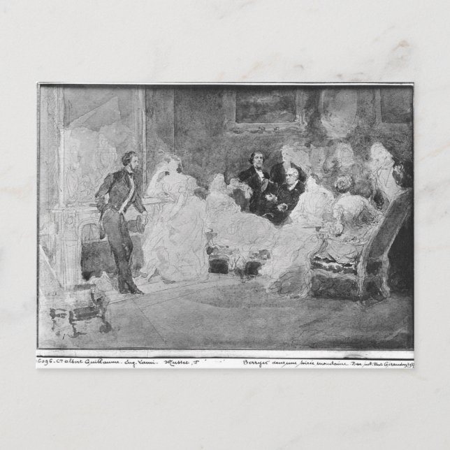 Alfred de Musset Eugene Delacroix Postkarte (Vorderseite)