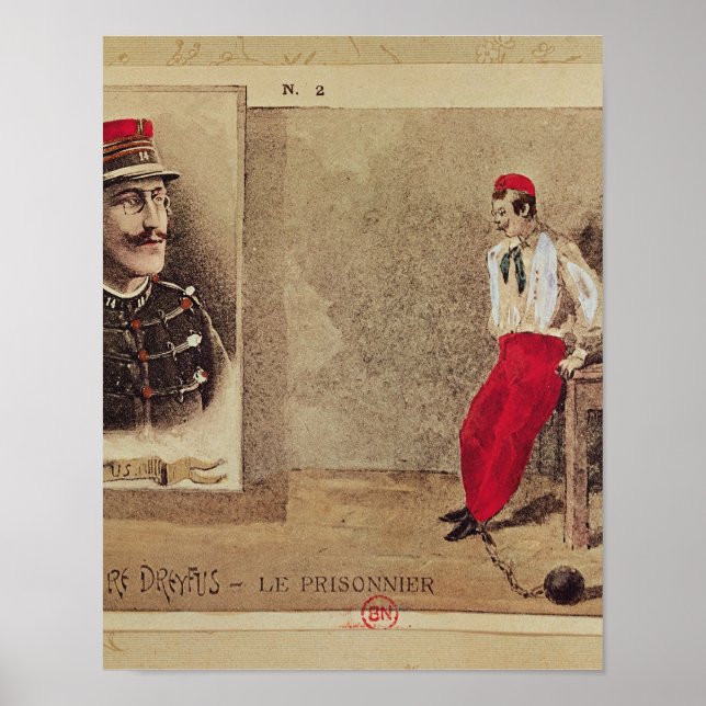 Alfred Dreyfus als Gefangener, 1894-1906 Poster (Vorne)